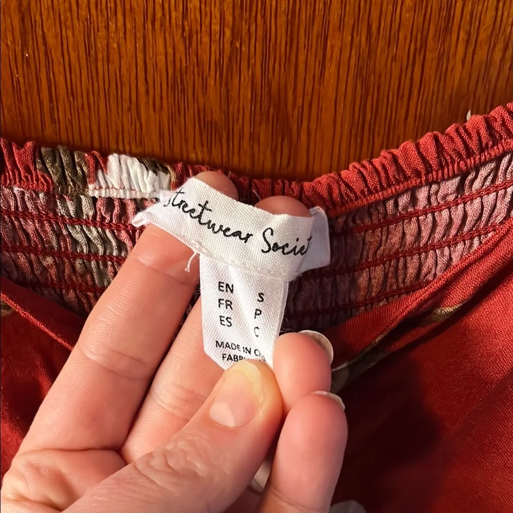 Floral Red Maxi Dress - Picture 3 of 4